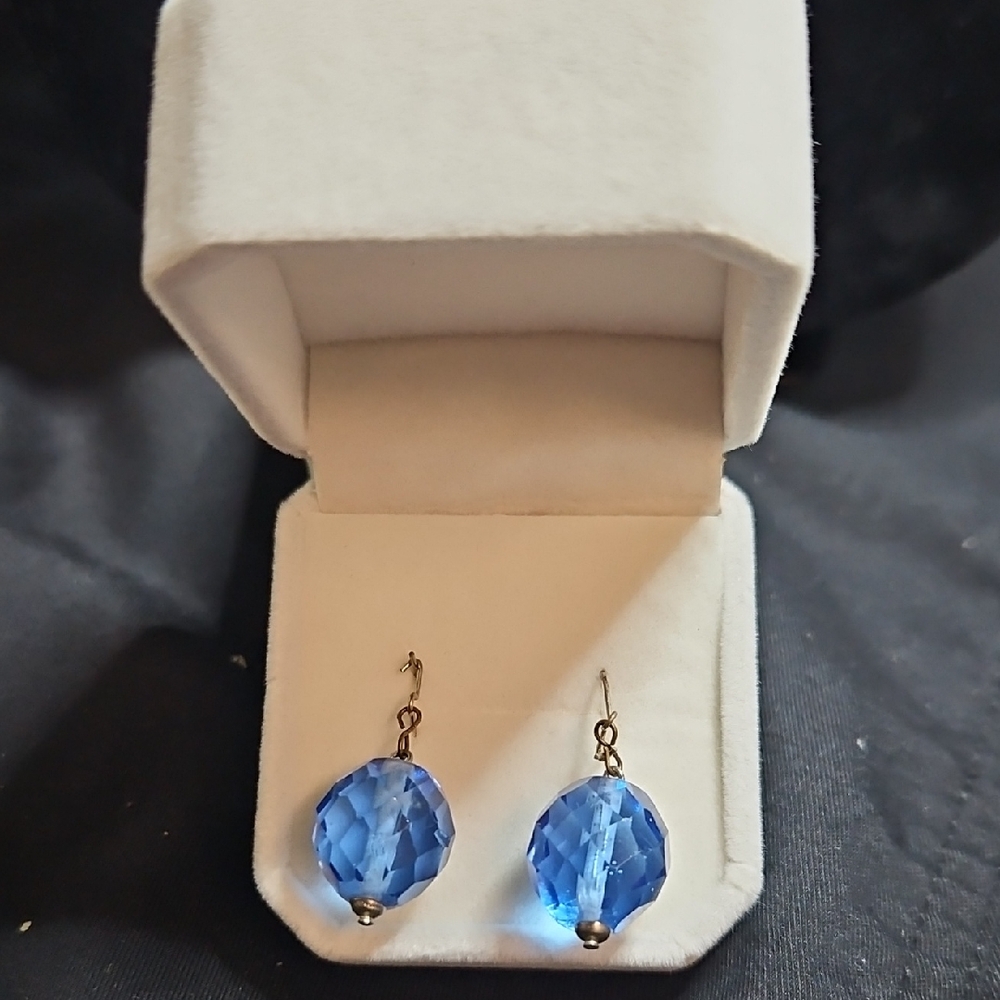 Source Unknown Radiant Blue Earrings - image 1